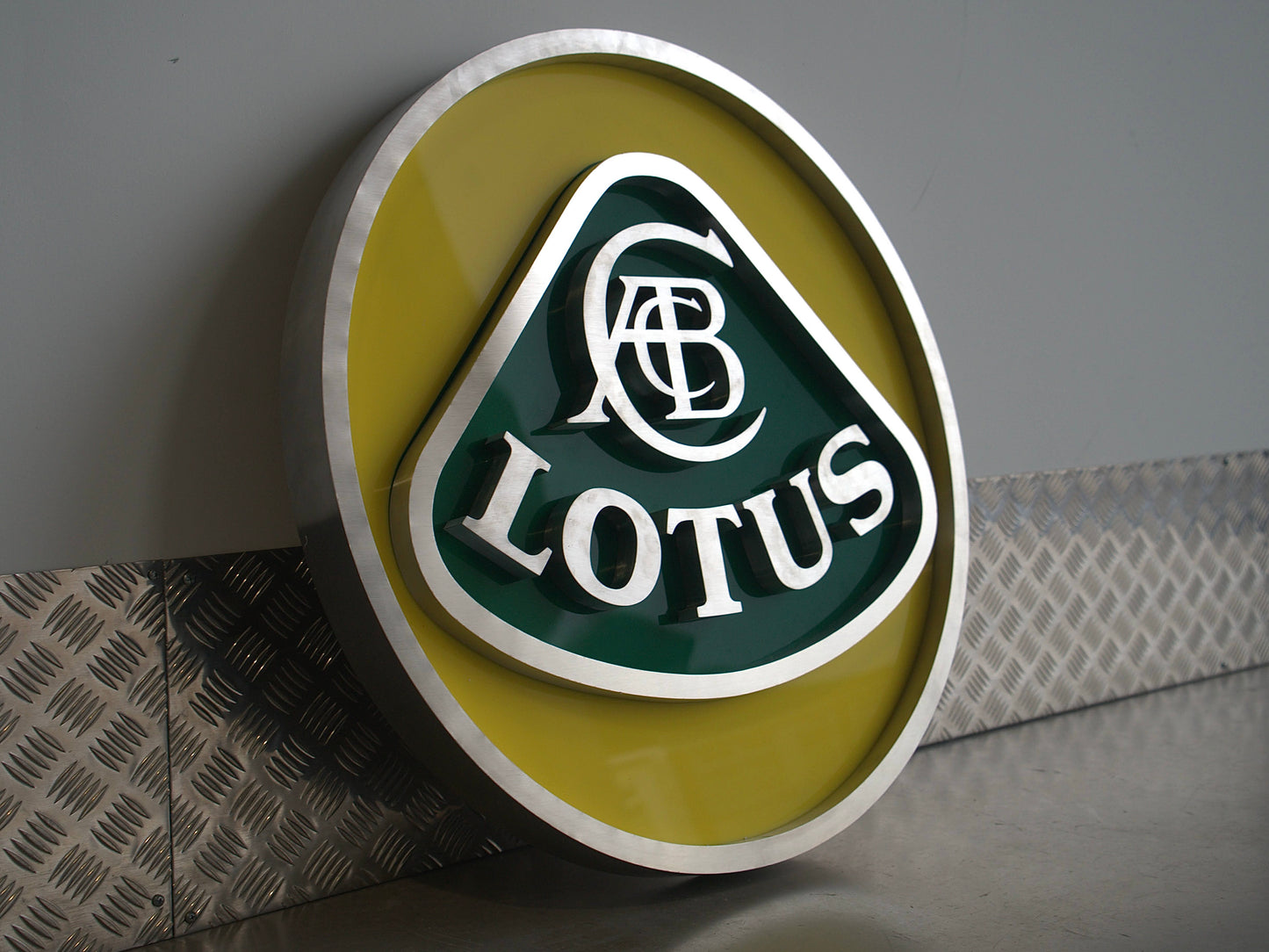 Lotus Dealership Crest Logo Sign #D52