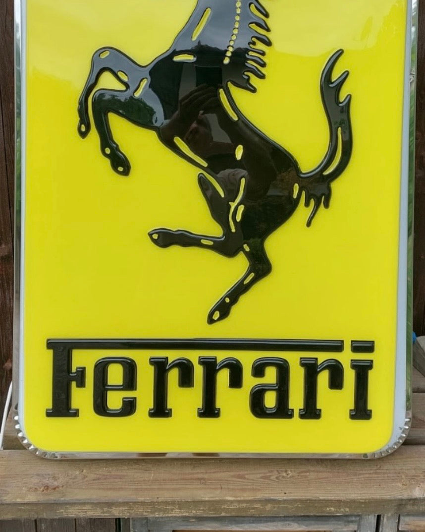 Ferrari Illuminated Logo Sign #D50