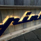 Pininfarina Illuminated Metal Sign Blue #D16