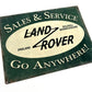 Land Rover Metal Sign #A85
