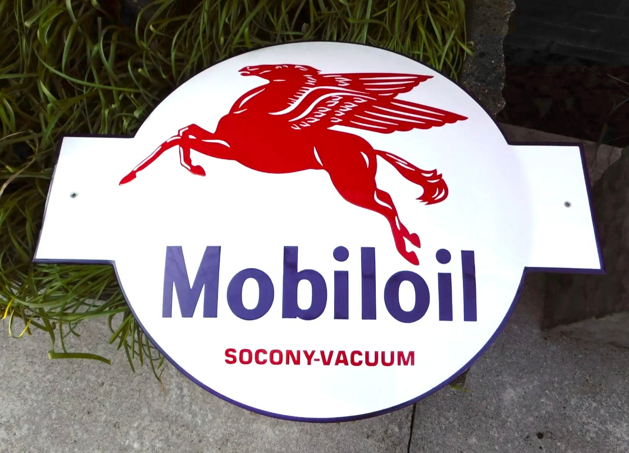 Mobiloil Enamel Sign #A63