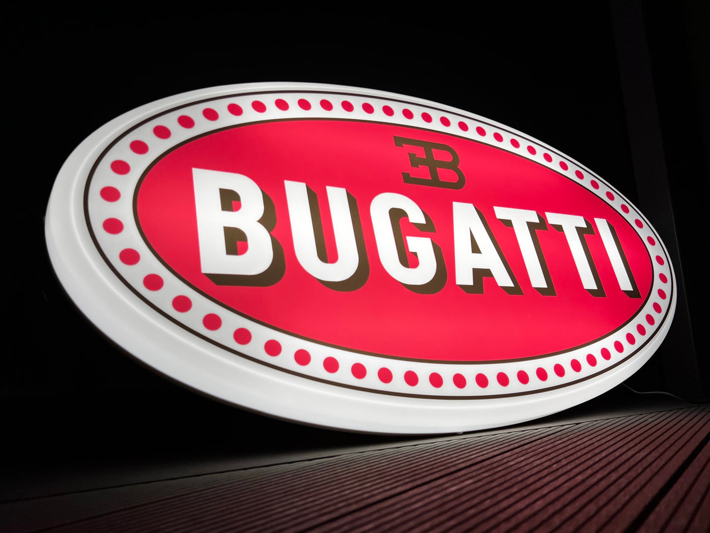 Bugatti Illuminated Logo Sign #B17