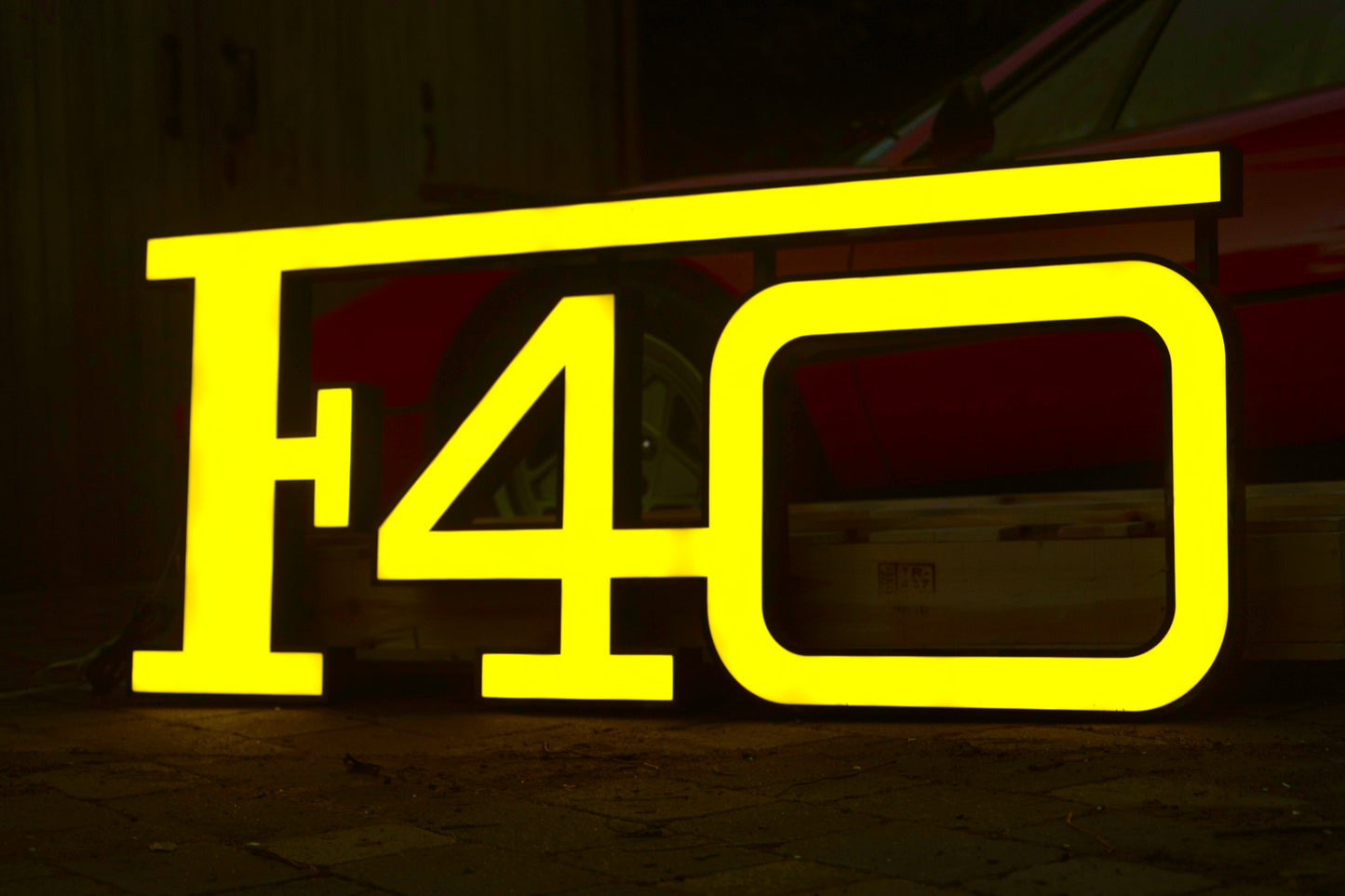Ferrari F40 Illuminated Sign #D6