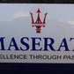 Maserati Dealership Enamel Sign #A60