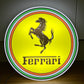 Ferrari Round Illuminated Logo Sign #B27