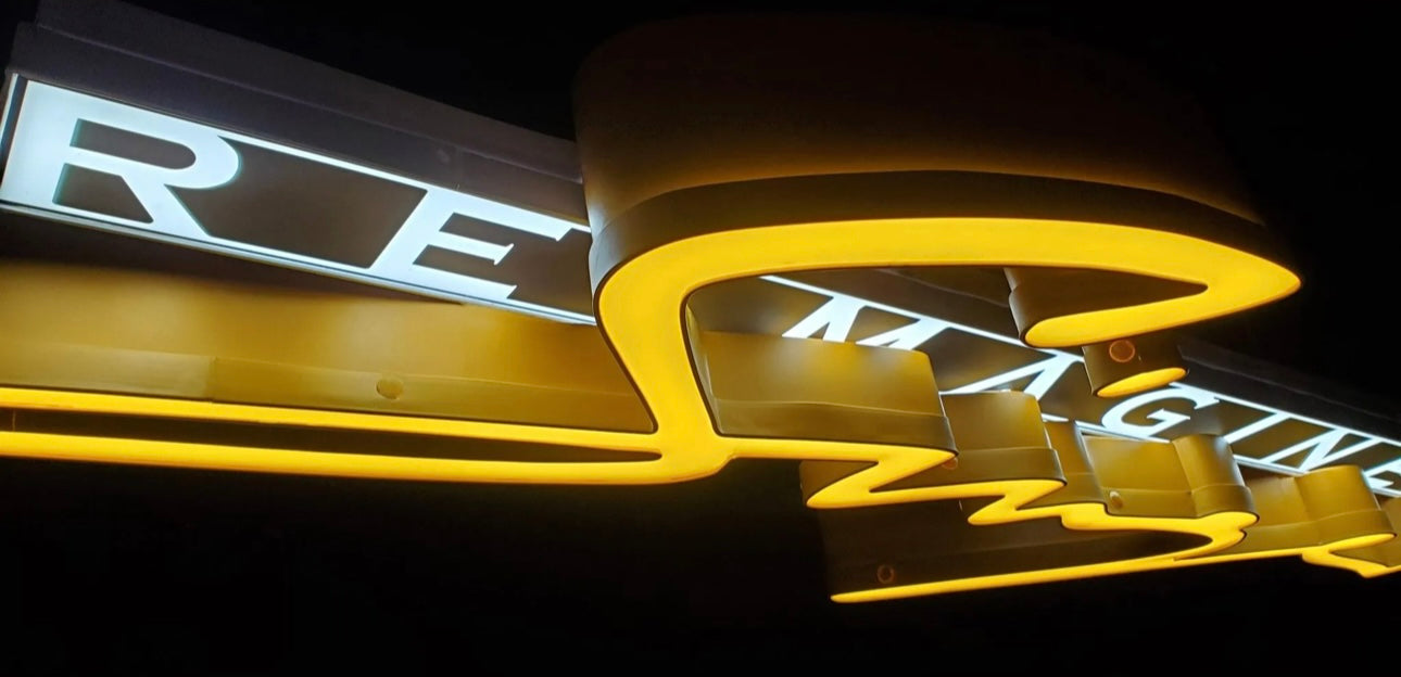 Singer Reimagined Porsche Illuminated Sign #D21