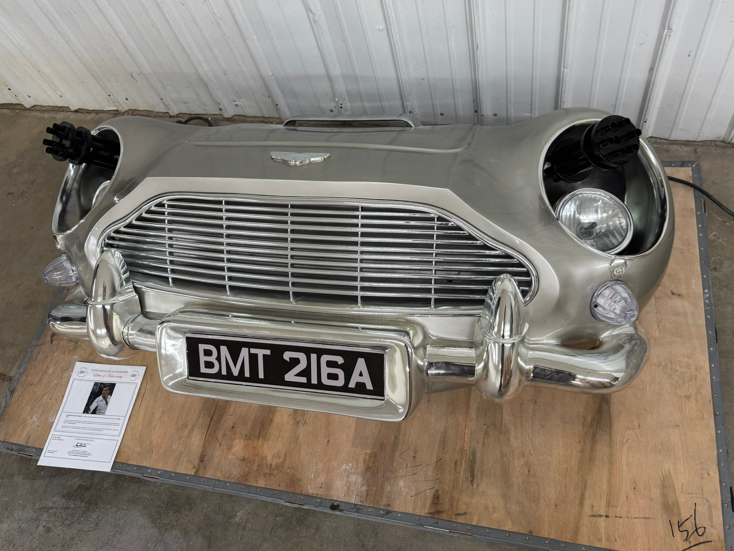Aston Martin DB5 Full Scale Front Bumper Display Model #P1