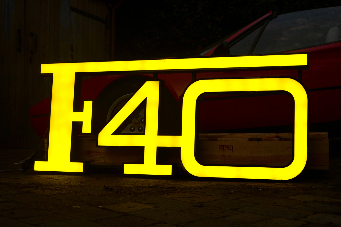 Ferrari F40 Illuminated Sign #D6