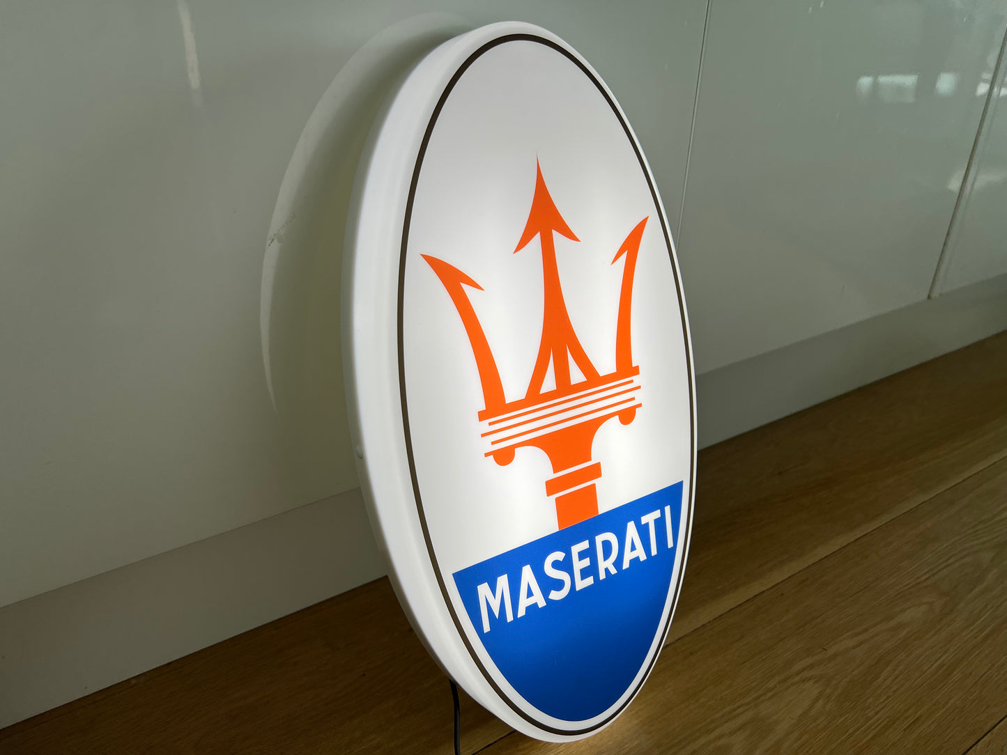 Maserati Illuminated Logo Sign #B51