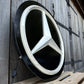 Mercedes Benz Dealership Vintage Round Illuminated Sign #D14