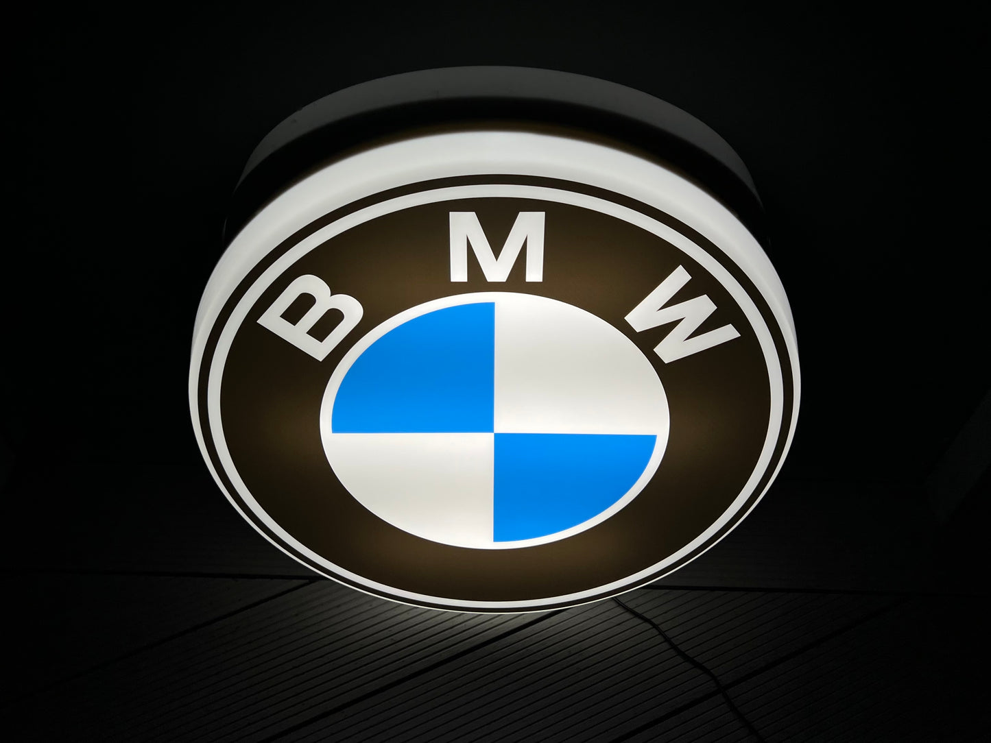 BMW Round Illuminated Logo Sign #B15