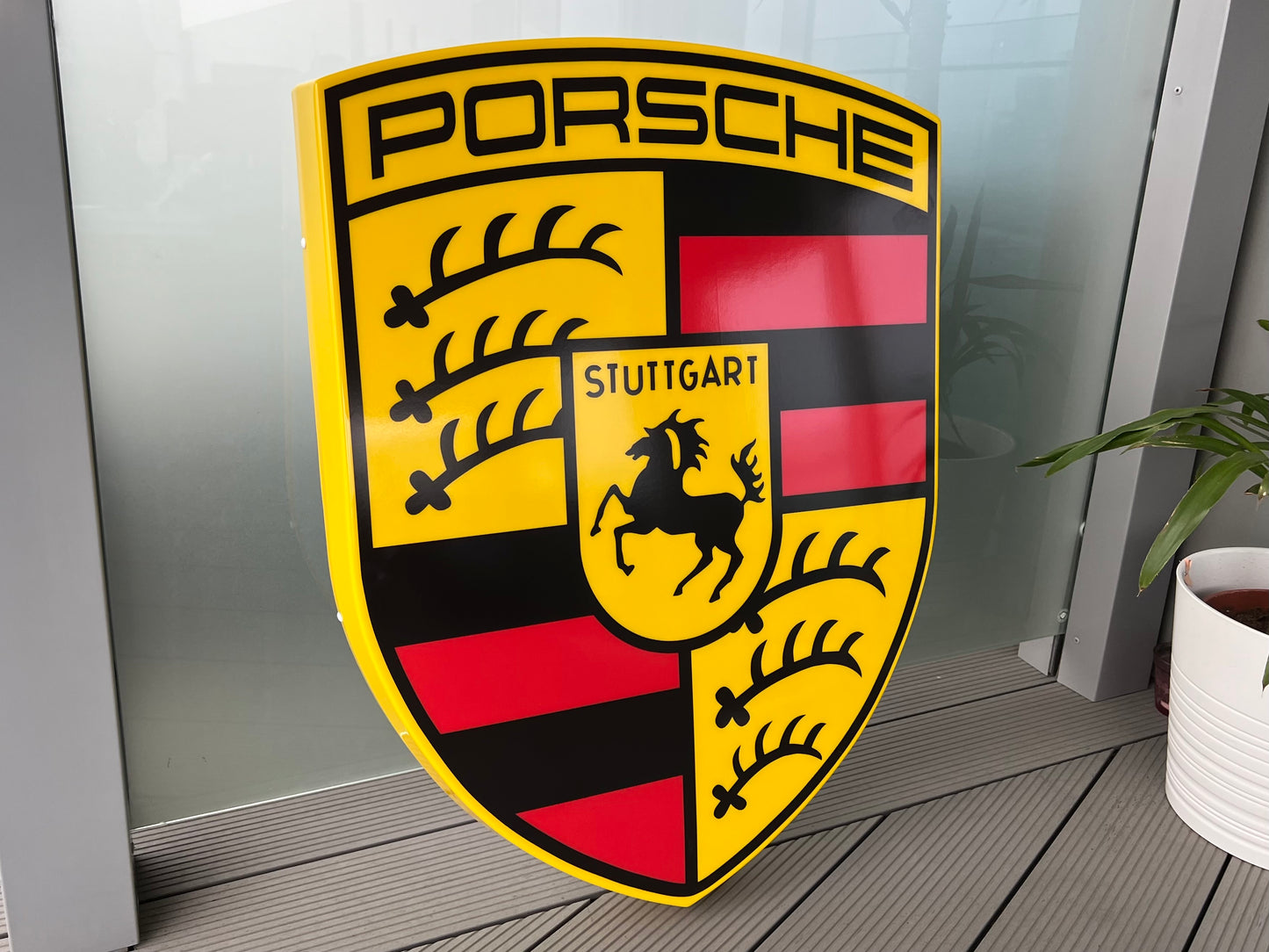 Porsche Crest Illuminated Sign #B59