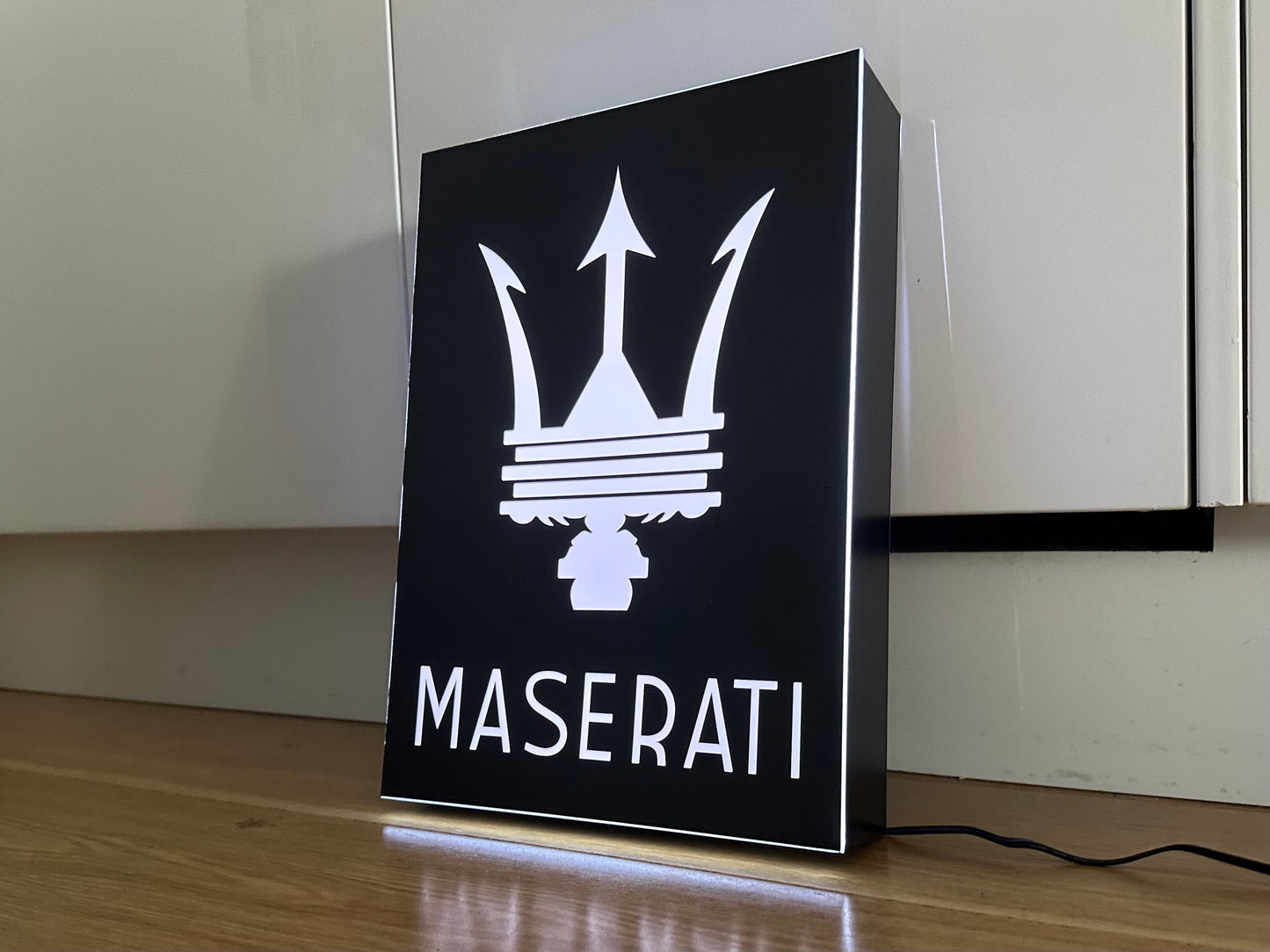 Maserati Illuminated Light Box Logo Sign #B50