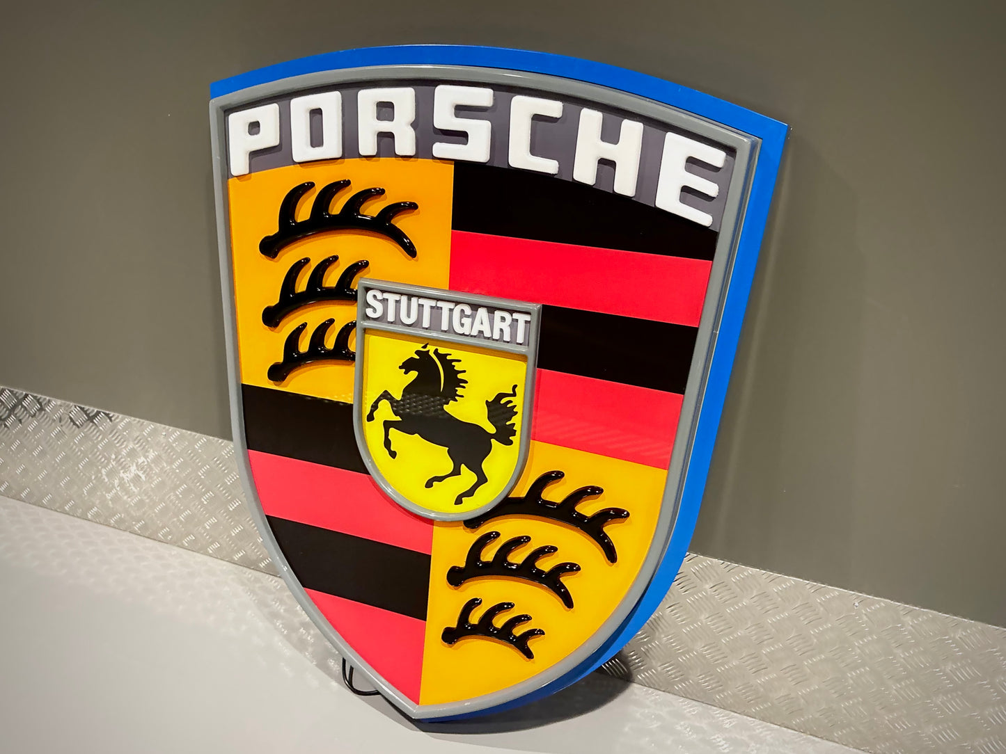 Porsche Crest Dealership Illuminated Sign #D38