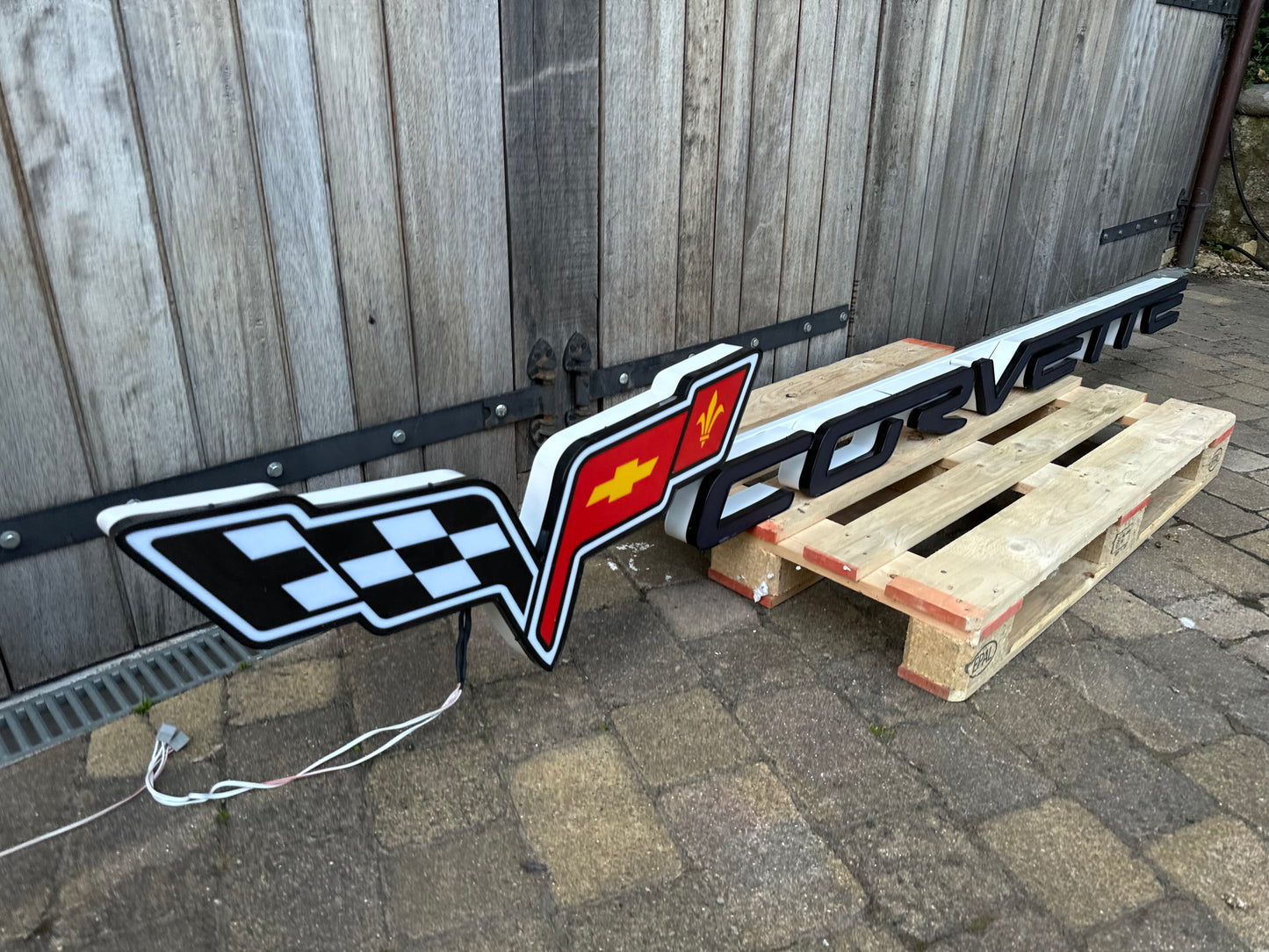 Corvette Dealership Illuminated Logo Sign #D3