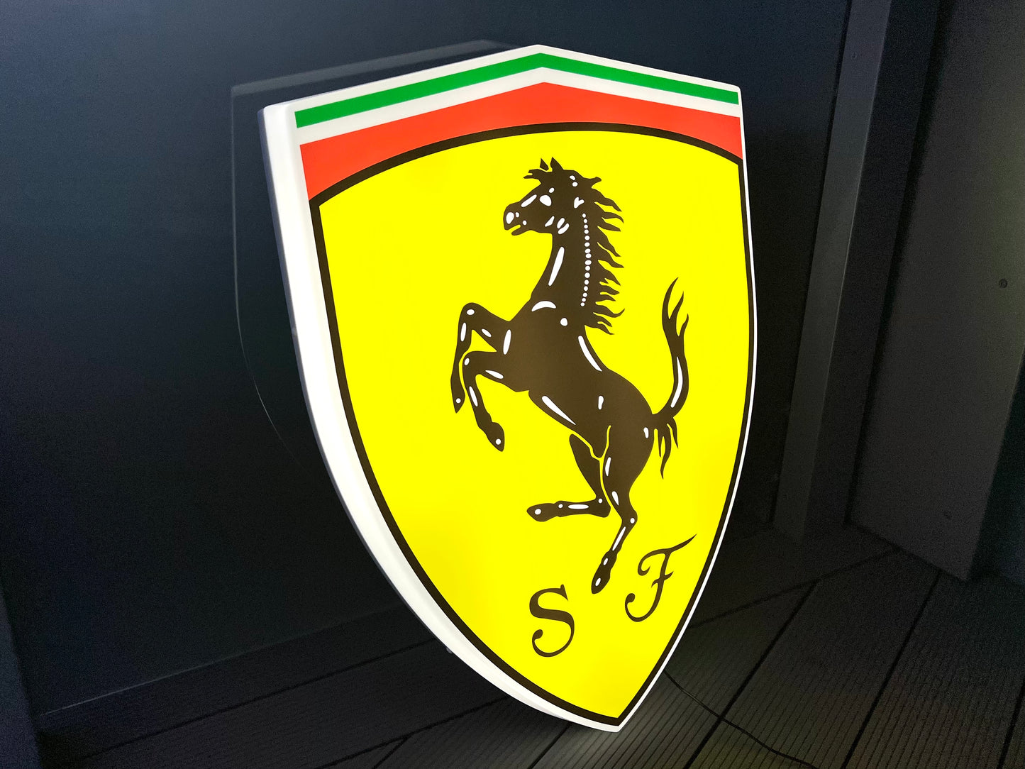 Ferrari Shield Illuminated Logo Sign #B30