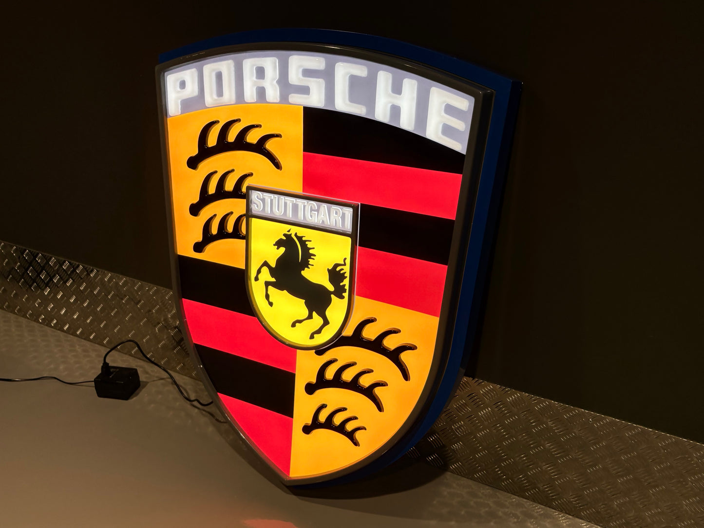 Porsche Crest Dealership Illuminated Sign #D38