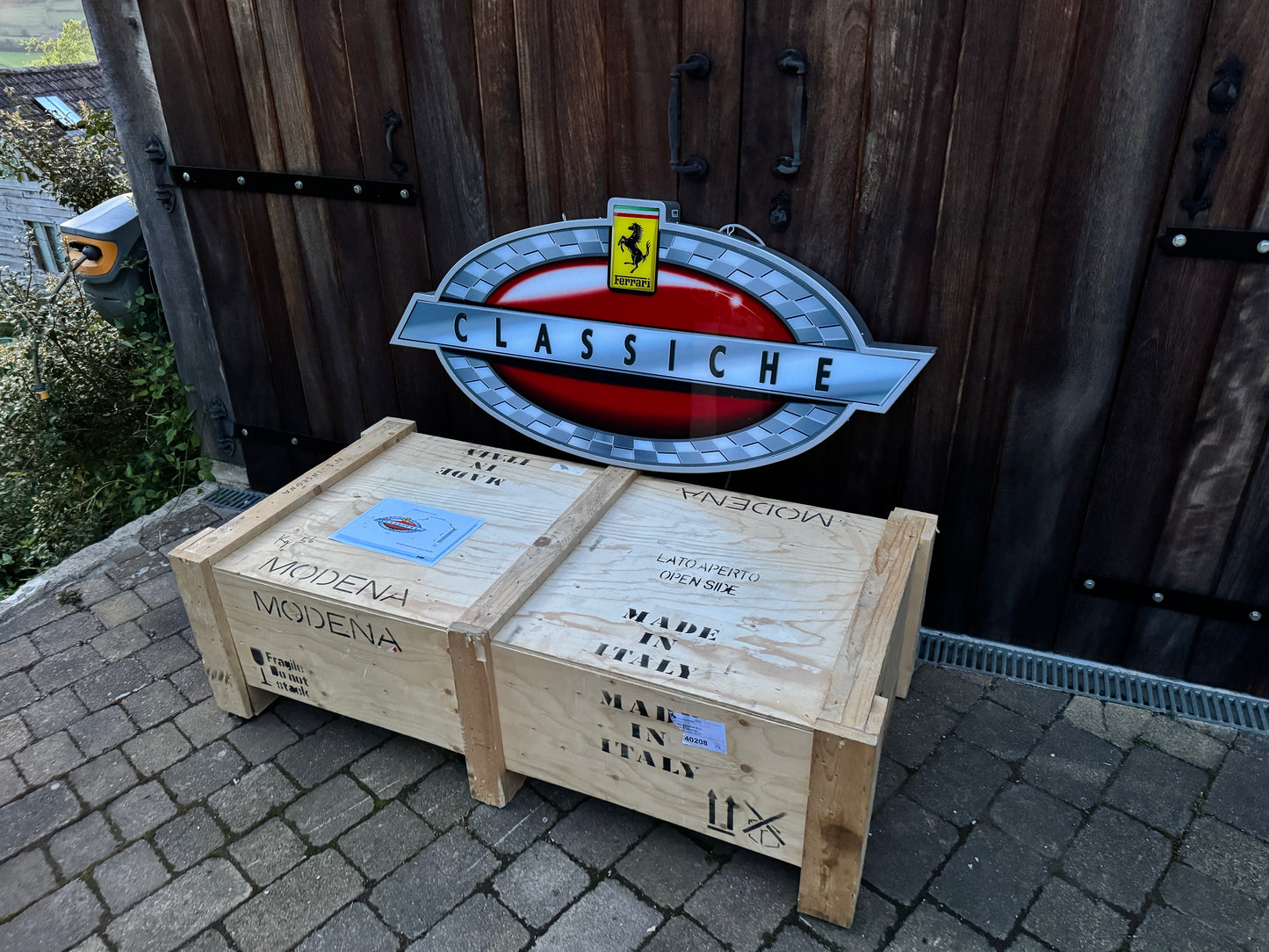 Ferrari Classiche Illuminated Logo Sign #D32