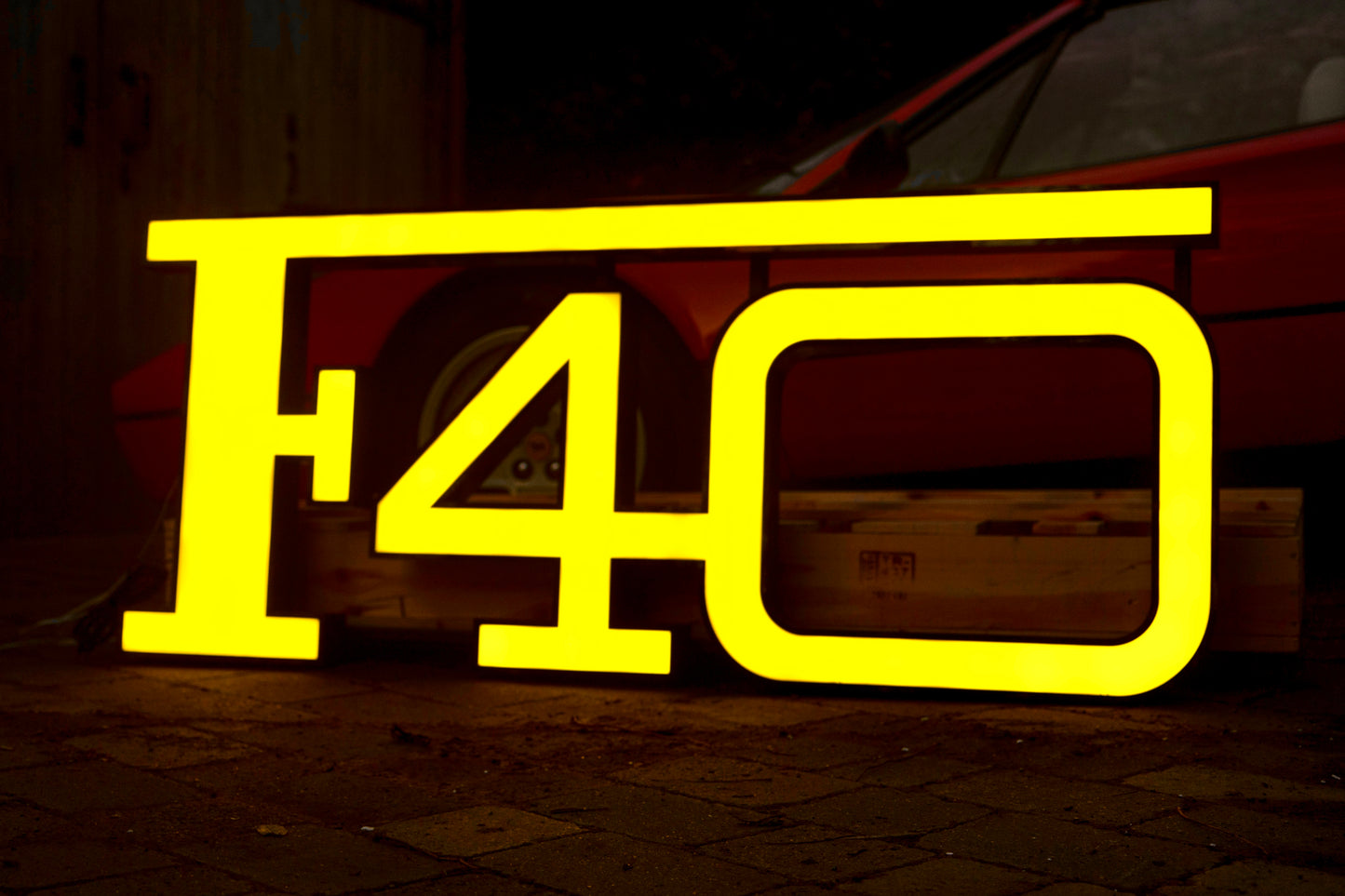 Ferrari F40 Illuminated Sign #D6