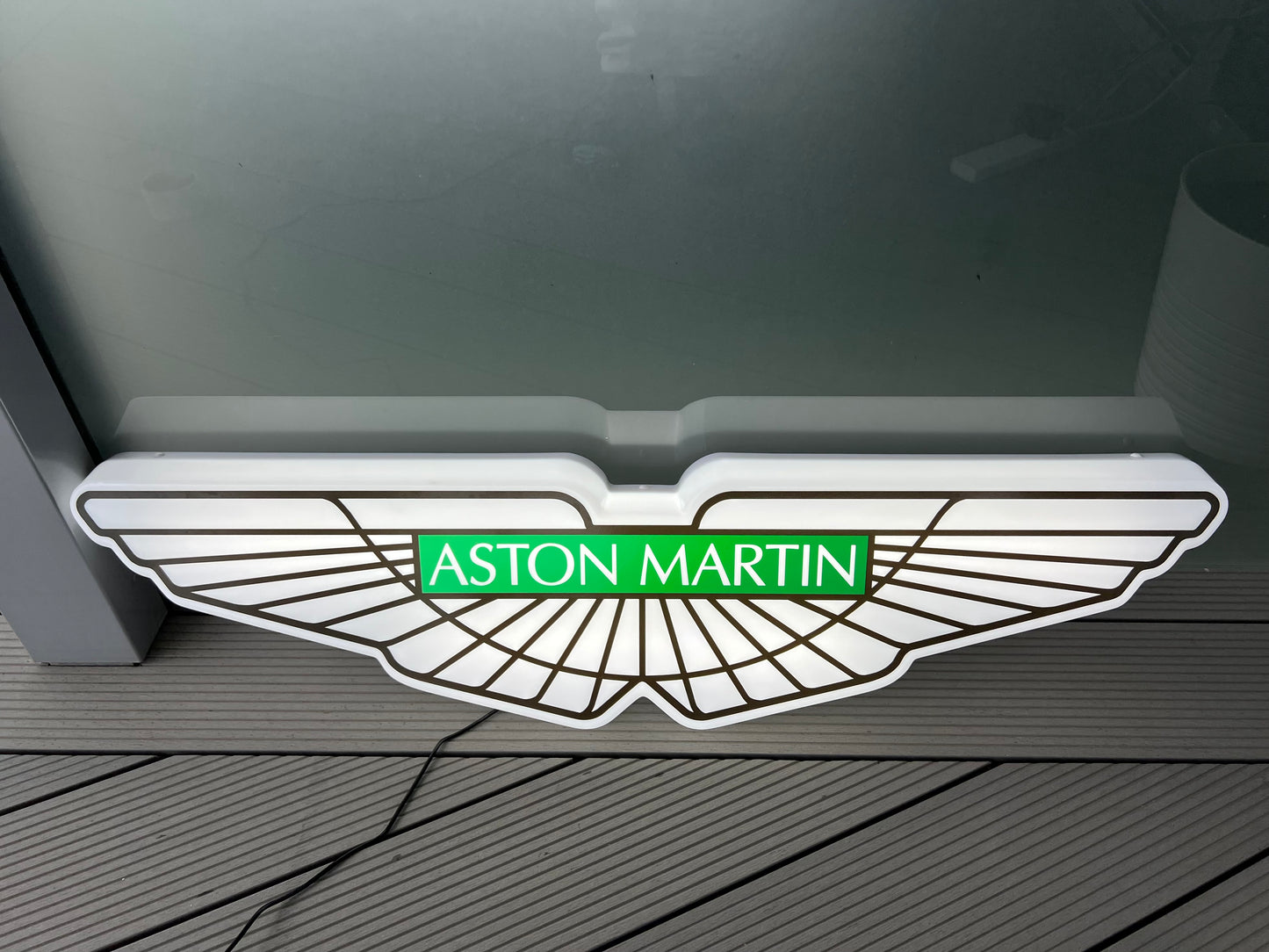Aston Martin Illuminated Wings Sign #B6