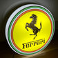Ferrari Round Illuminated Logo Sign #B27