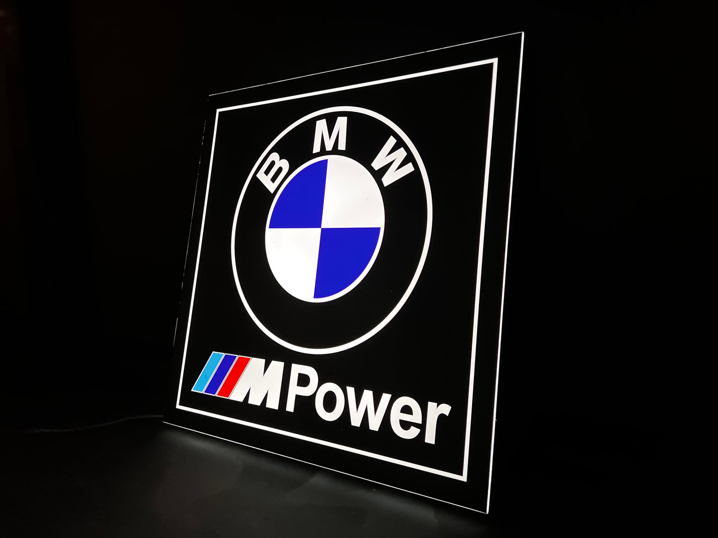 BMW M Power Illuminated Logo Sign #B13