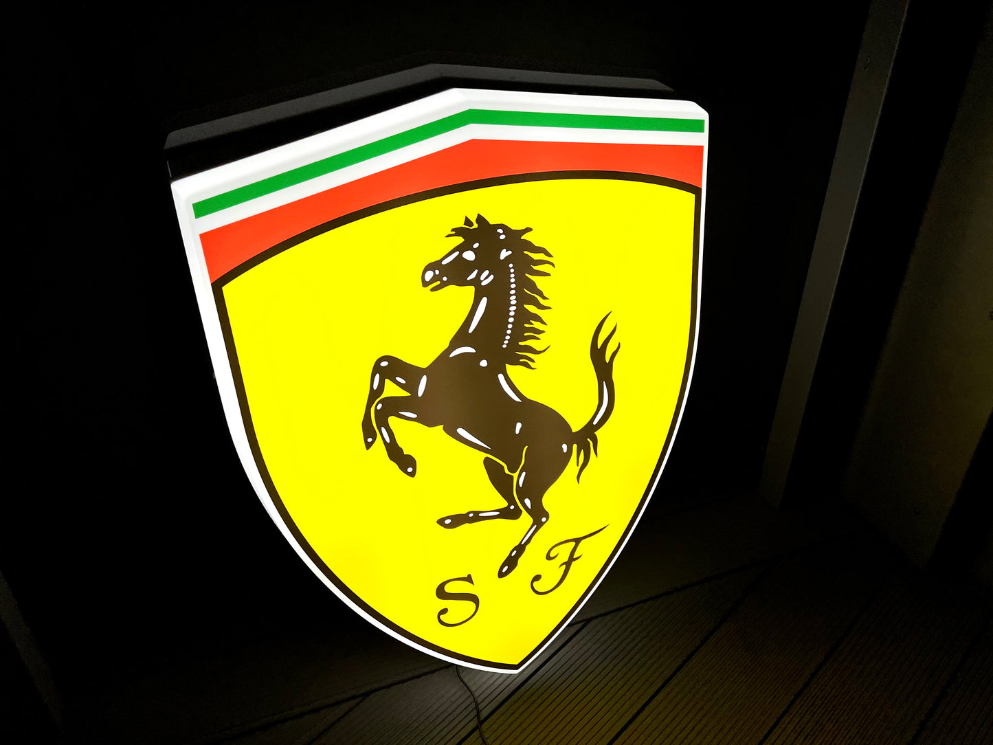 Ferrari Shield Illuminated Logo Sign #B30