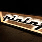 Pininfarina Illuminated Metal Sign Black #D15