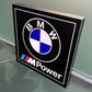 BMW M Power Illuminated Logo Sign #B13