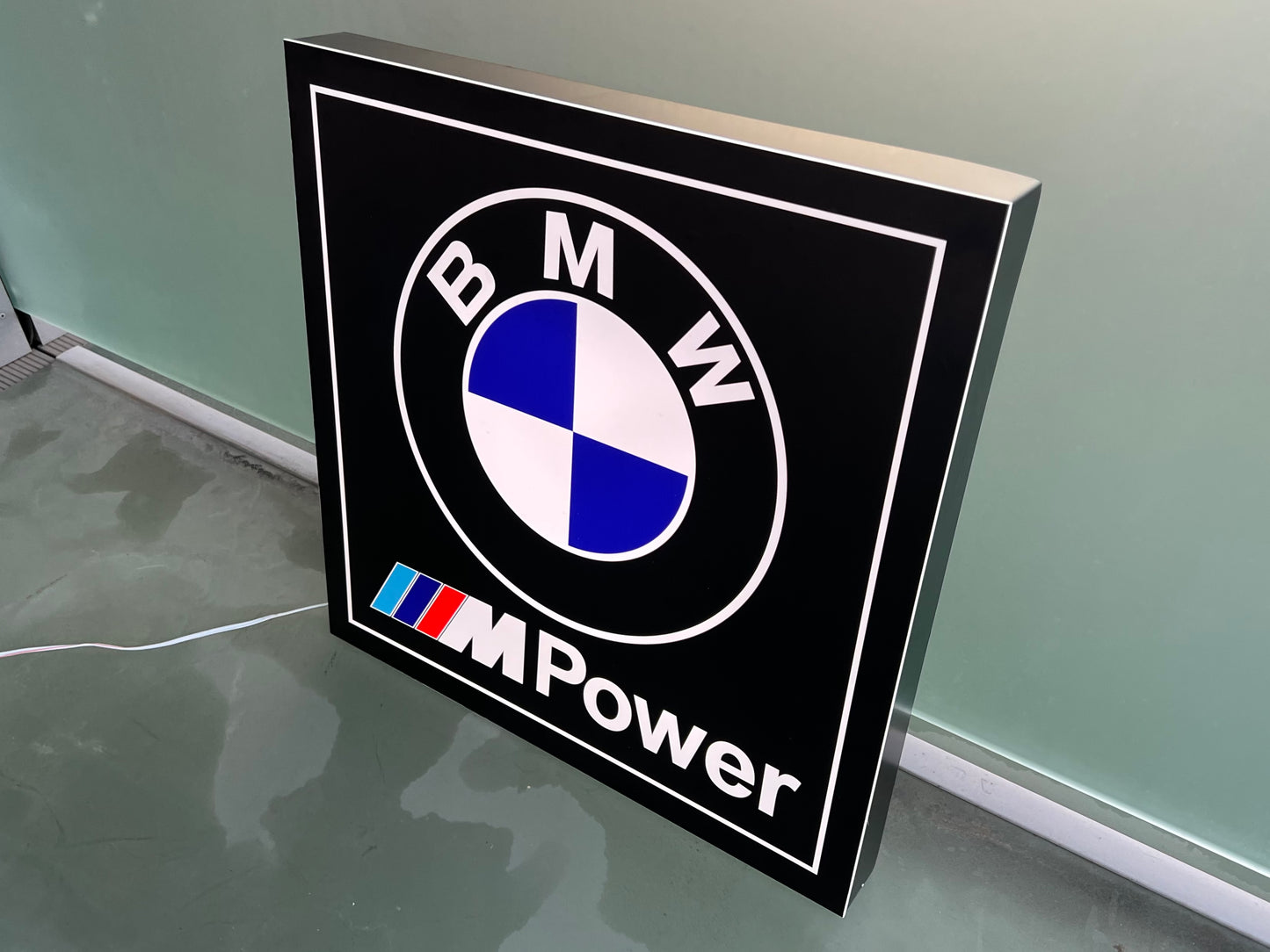 BMW M Power Illuminated Logo Sign #B13