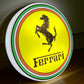 Ferrari Round Illuminated Logo Sign #B27