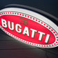 Bugatti Illuminated Logo Sign #B17