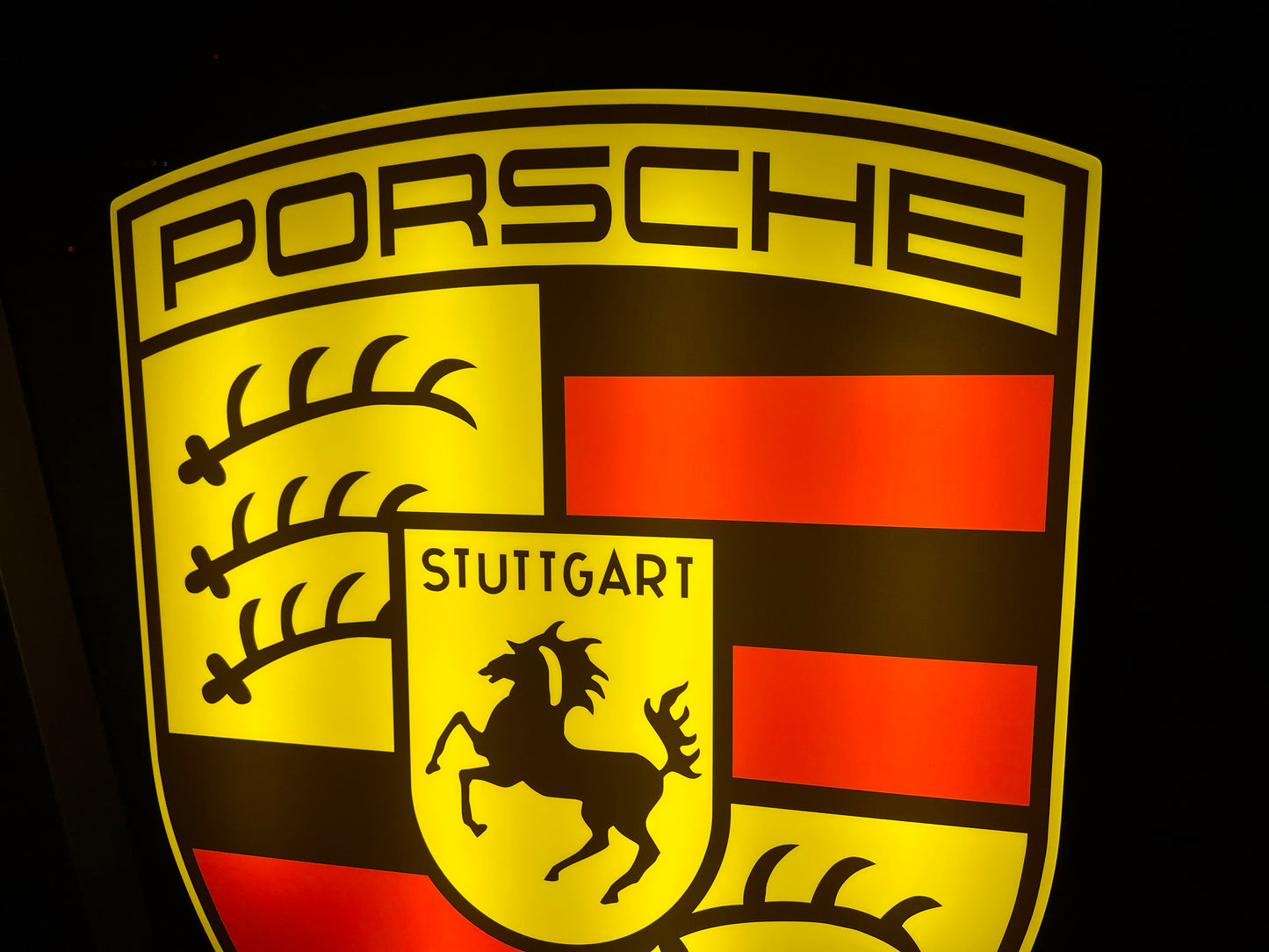 Porsche Crest Illuminated Sign #B59