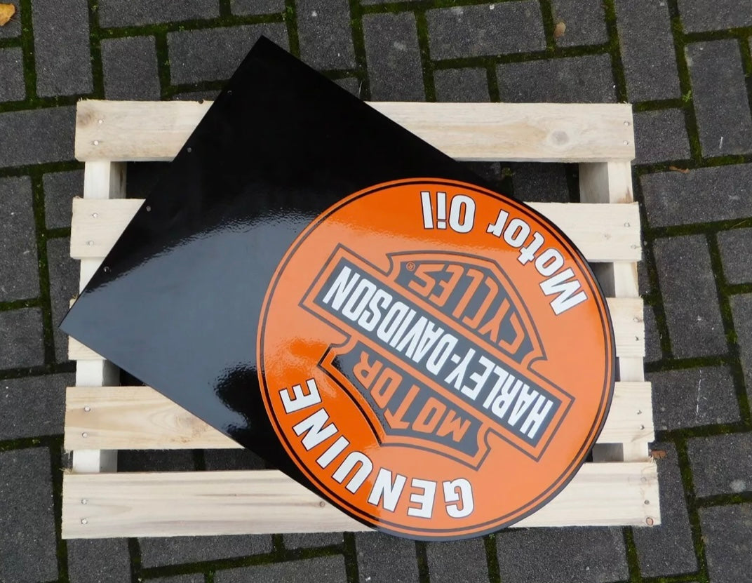 Harley Davidson Motorcycles Enamel Sign #A48
