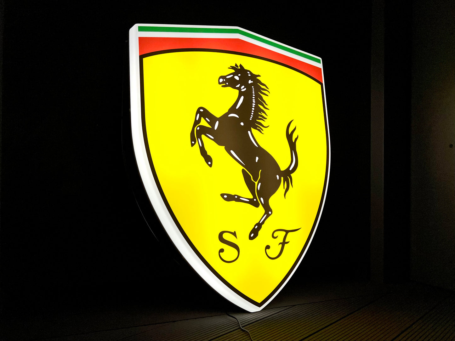 Ferrari Shield Illuminated Logo Sign #B30