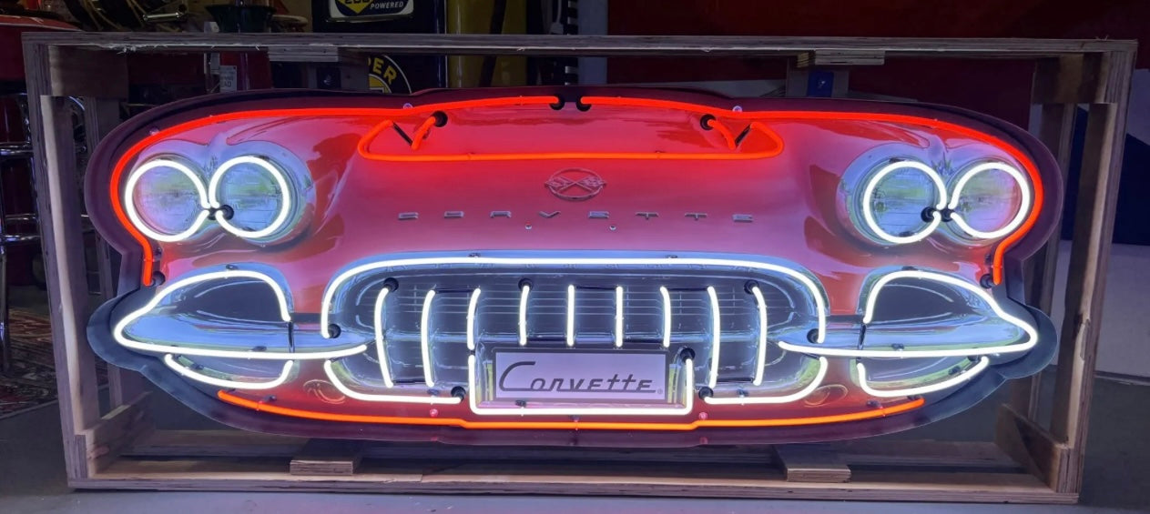 Chevrolet Corvette C1 Grill Neon Sign #N8