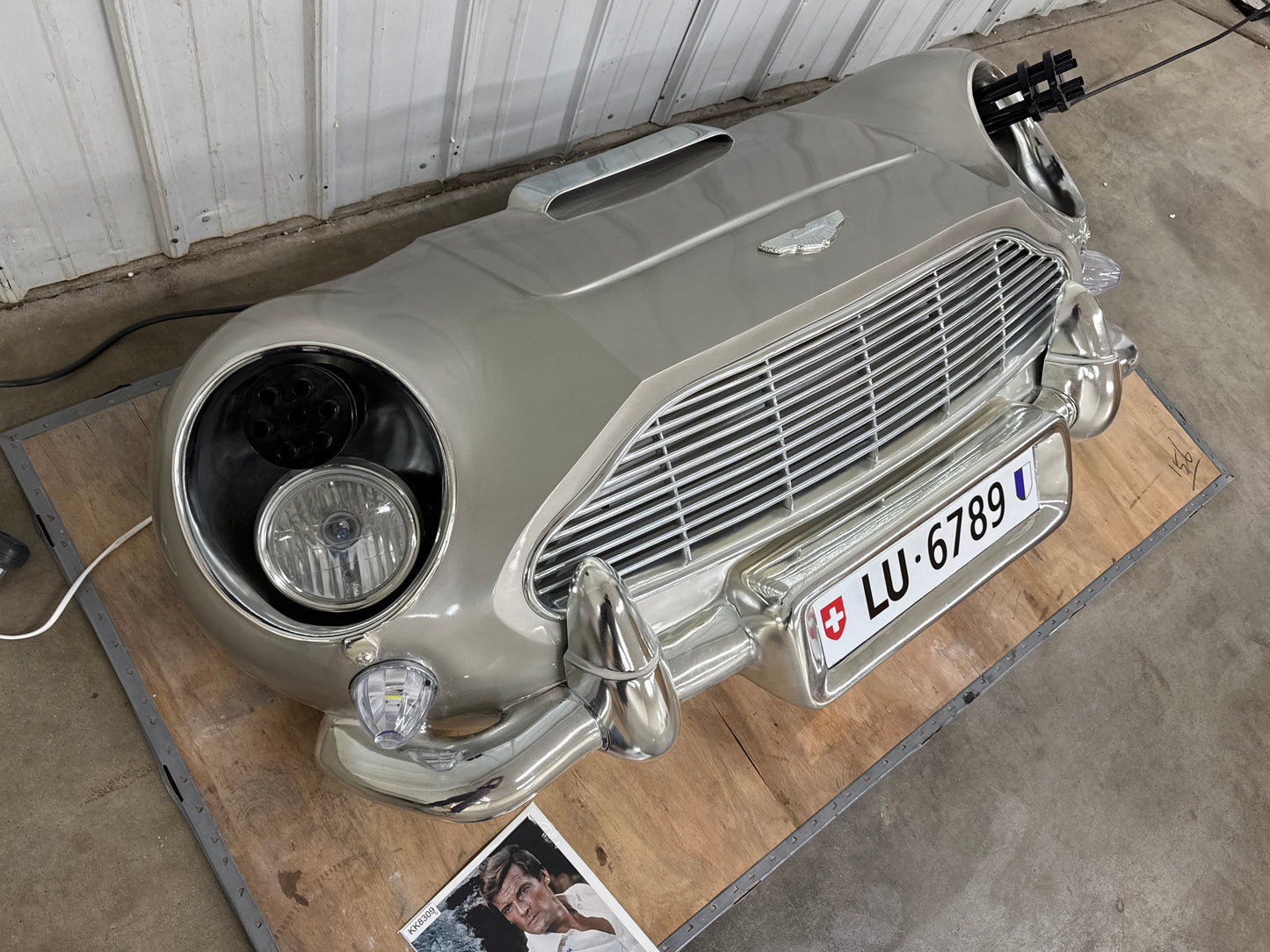 Aston Martin DB5 Full Scale Front Bumper Display Model #P1