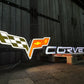 Corvette Dealership Illuminated Logo Sign #D3
