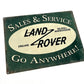 Land Rover Metal Sign #A85