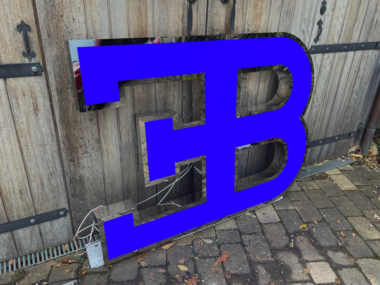 Bugatti EB Dealership Illuminated Logo Sign #D1