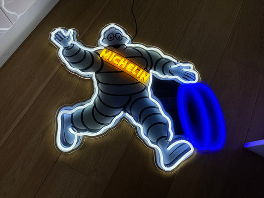 Michelin Man Tyres Neon Sign #N134