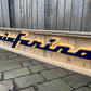 Pininfarina Illuminated Metal Sign Blue #D16