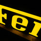 Ferrari Spellout Illuminated Logo Sign #D7