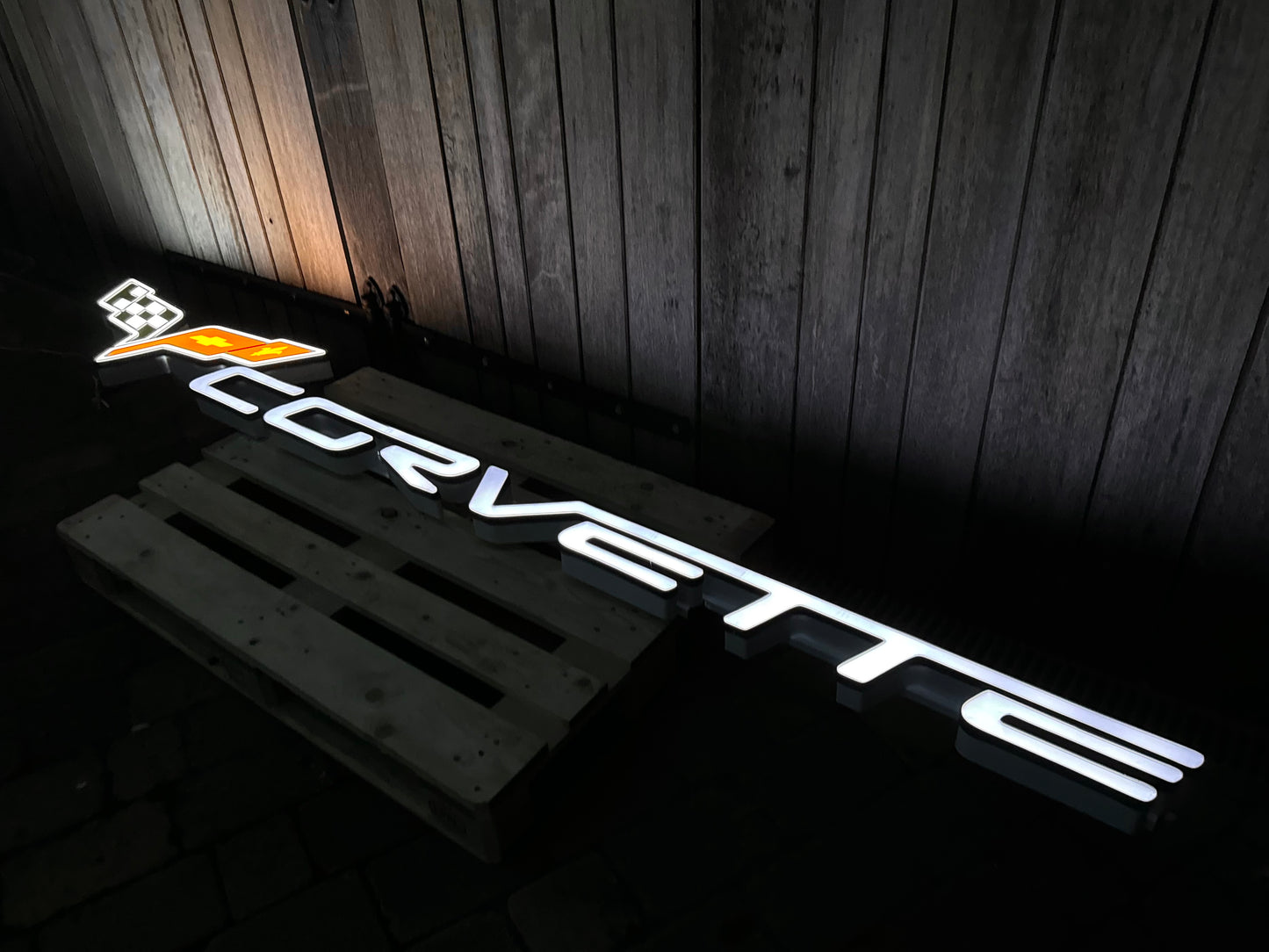 Corvette Dealership Illuminated Logo Sign #D3