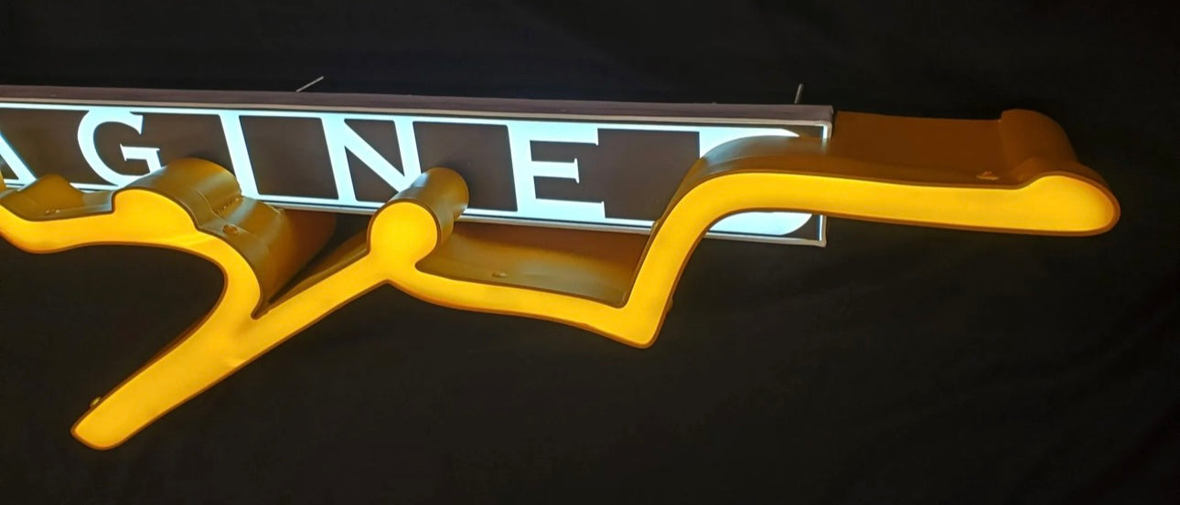 Singer Reimagined Porsche Illuminated Sign #D21