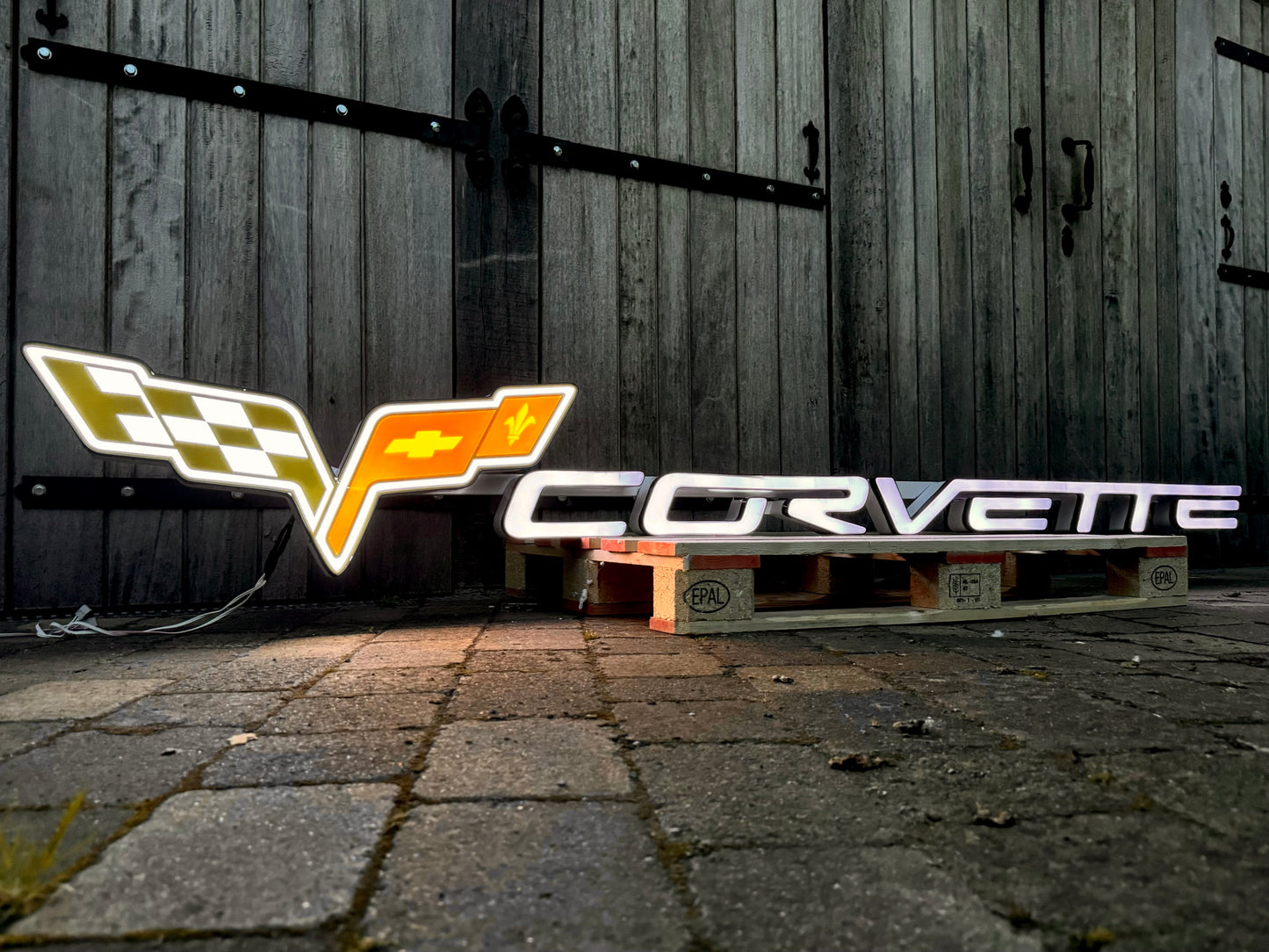 Corvette Dealership Illuminated Logo Sign #D3