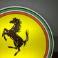 Ferrari Round Illuminated Logo Sign #B27