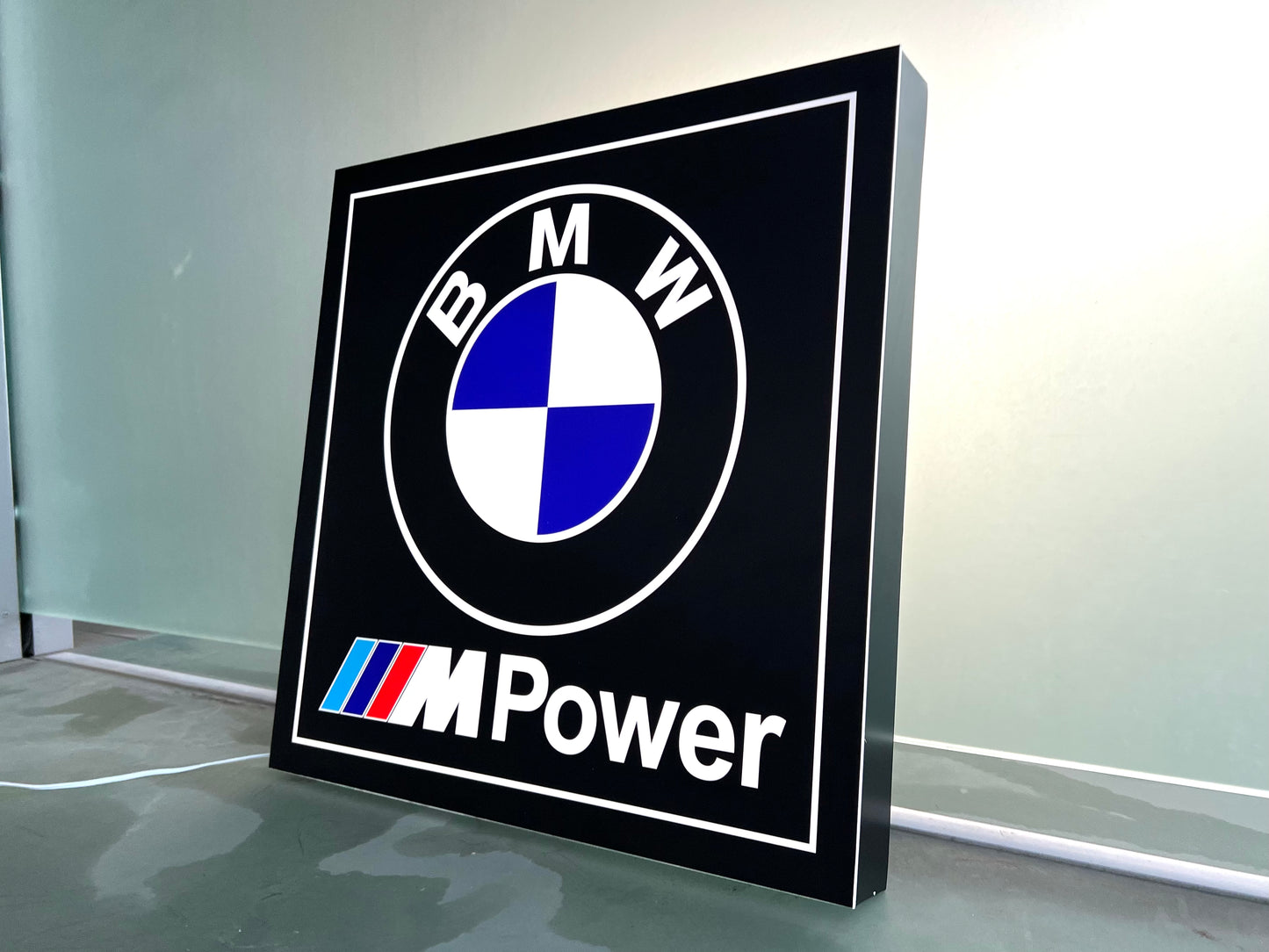 BMW M Power Illuminated Logo Sign #B13