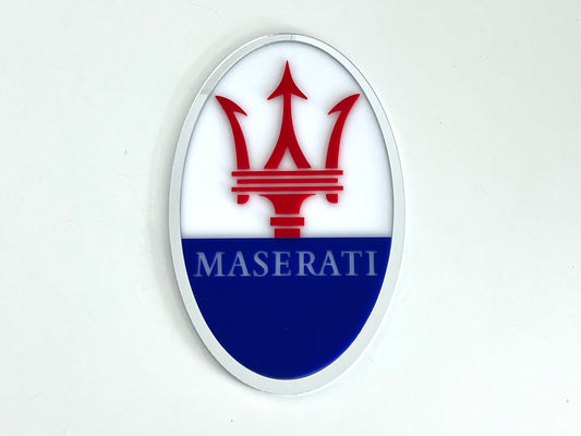 Maserati Acrylic Logo Sign #A108