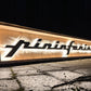 Pininfarina Illuminated Metal Sign Black #D15